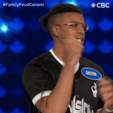 Shrug Justin GIF - Shrug Justin Family Feud Canada GIFs
