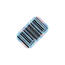 barcode tiktok universal product code upc shiny sticker