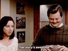 parks and rec april ludgate that storys awesome great story awesome story