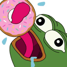 Pepe Donut Pepe Doughnut GIF - Pepe Donut Pepe Doughnut GIFs