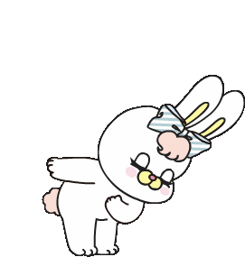 Rico Bunny Sticker - Rico Bunny Bow Stickers