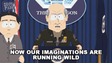 Now Our Imaginations Are Running Wild General Deckler GIF - Now Our Imaginations Are Running Wild General Deckler Tom GIFs