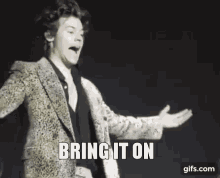 Harry Styles Bring It On GIF - Harry Styles Bring It On Food GIFs