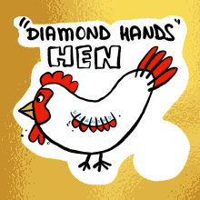 Diamond Hands Hen Veefriends GIF - Diamond Hands Hen Veefriends Stocks GIFs