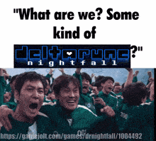 a screenshot of a video game called deltarune nightfall