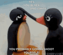 pingu its okay dont worry there there pat