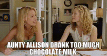 Knocked Up Alison Scott GIF - Knocked Up Alison Scott Aunty Allison Drank Too Much Chocolate Milk GIFs
