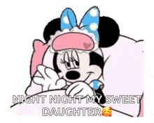 Minnie Mouse Bed Time GIF