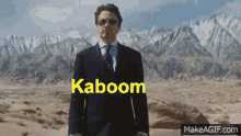 Kaboom Tony Stark GIF - Kaboom Tony Stark Iron Man GIFs