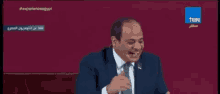 السيسي رئيس مصر ضحك كف على كف GIF