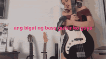 Ang Bigat Ng Bass Guitar Ko Guys Ak Sabalza GIF - Ang Bigat Ng Bass Guitar Ko Guys Ak Sabalza Ang Bigat GIFs