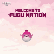 Welcome To Fugu Nation Pink Puffer Waving GIF - Welcome To Fugu Nation Pink Puffer Waving Puffer Squad Welcomes You GIFs