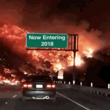 wildfire entering sign
