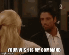 Your Wish Is My Command Geenie GIF - Your Wish Is My Command Geenie Kiss GIFs