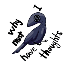 Crow Thoughts GIF - Crow Thoughts Thought GIFs