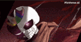 a drawing of a skull with pixverse.ai written on the bottom right