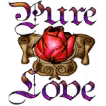 Pure Love Greeting GIF - Pure Love Greeting Text GIFs