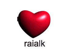 two hearts with a picture of a girl and the word raialk