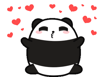 Panda Love Sticker - Panda Love Goodnight Stickers