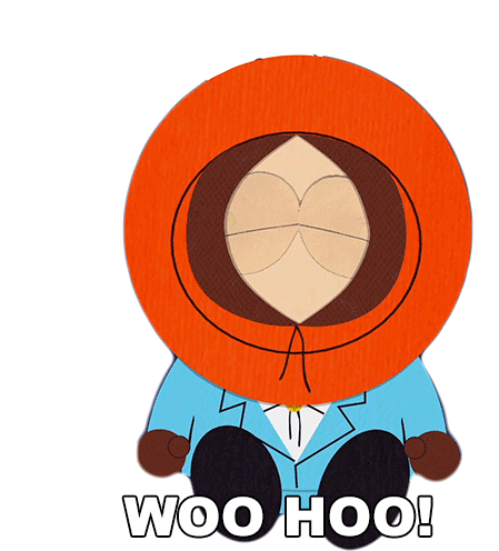 Woo Hoo Kenny Mccormick Sticker - Woo Hoo Kenny Mccormick South Park Stickers