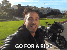 Go For A Ride Adam Waheed GIF - Go For A Ride Adam Waheed Motorcyclist GIFs
