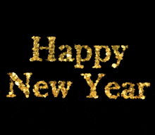 Happy New Year Golden GIF - Happy New Year Golden Alisa GIFs