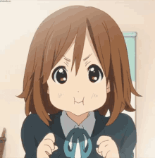Anime Bubly Face GIF - Anime Bubly Face Looking Straight GIFs