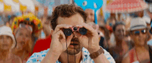 Binoculars Jamie Dornan GIF - Binoculars Jamie Dornan Barb And Star GIFs