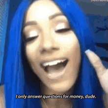 Sasha Banks I Only Answer Questions For Money GIF