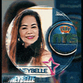 a picture of a woman named keybelle is on a cd