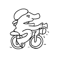 cartoon bike cycling bicycle cycle