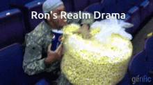 Popcorn Funny Rons Realm Drama GIF - Popcorn Funny Rons Realm Drama GIFs