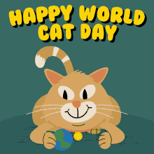 Cat Day Happy World Cat Day GIF - Cat Day Happy World Cat Day World Cat Day GIFs