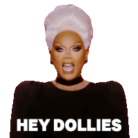 Hey Dollies Ru Paul Sticker - Hey Dollies Ru Paul Rupaul’s Drag Race Stickers