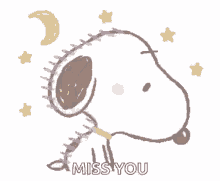 Snoopy Miss You GIF - Snoopy Miss You I Miss You GIFs