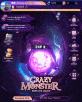 a screenshot of a game titled crazy monster