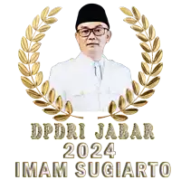 a picture of a man with a laurel wreath and the words dpdr jabar 2024