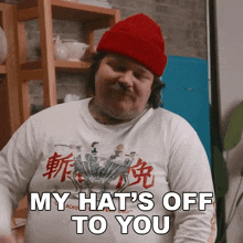 My Hats Off To You Matty Matheson GIF - My Hats Off To You Matty Matheson Cookin Somethin GIFs