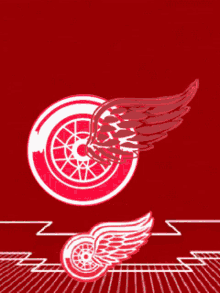 detroit red wings red wings spinning logo red wings goal red wings win