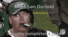 Sam Darnold Hets GIF - Sam Darnold Hets Completes A Pass GIFs