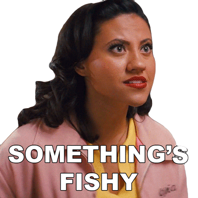 Something'S Fishy Olivia Sticker - Something'S Fishy Olivia Grease Rise Of The Pink Ladies Stickers