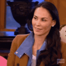Smiling Jules Wainstein GIF - Smiling Jules Wainstein Real Housewives Of New York GIFs