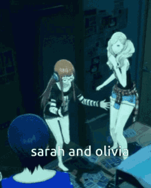 Sarah And Olivia Sarah And Olivia Persona5 GIF - Sarah And Olivia Sarah And Olivia Persona5 Futaba GIFs