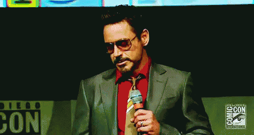 Robert Downey Jr. GIF - Robert Downey Jr Comic Con - Discover & Share GIFs