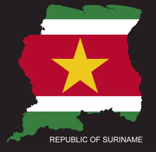 Map Suriname Suriname Map GIF
