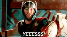 happy yes excited thor marvel
