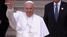 Pope Francis Wave GIF - Pope Francis Wave GIFs