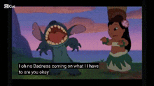 a stitch and a girl from lilo and stitch