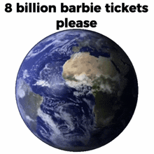 8 Billion Barbie Tickets Meme GIF