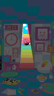 a pixel art drawing of a person sitting in a chair with a speech bubble saying but i pretended
